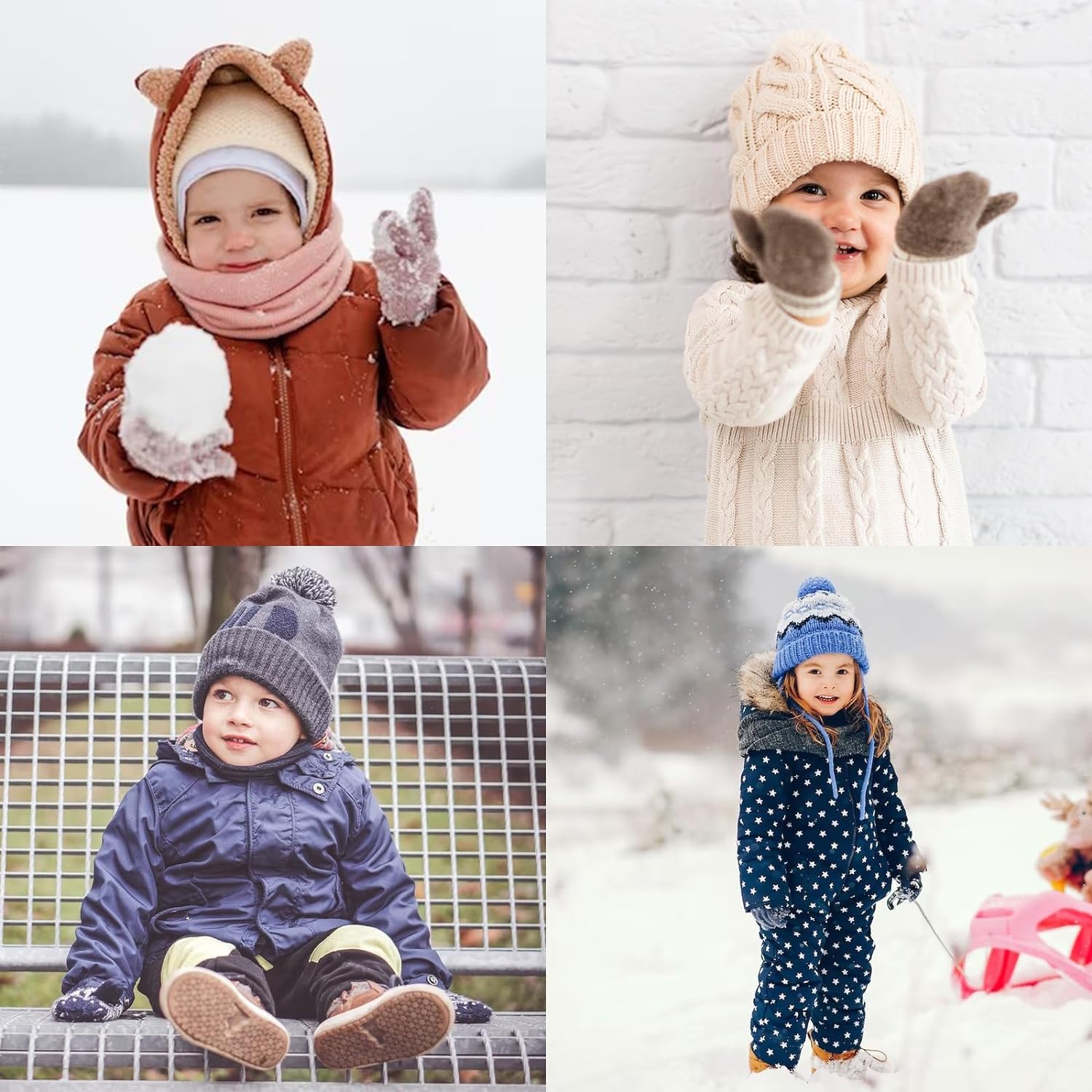 Baby Knit Mittens Toddler Boys Girls Gloves Winter Infant Newborn No Scratch Mitten 0-3 Years - Image 5